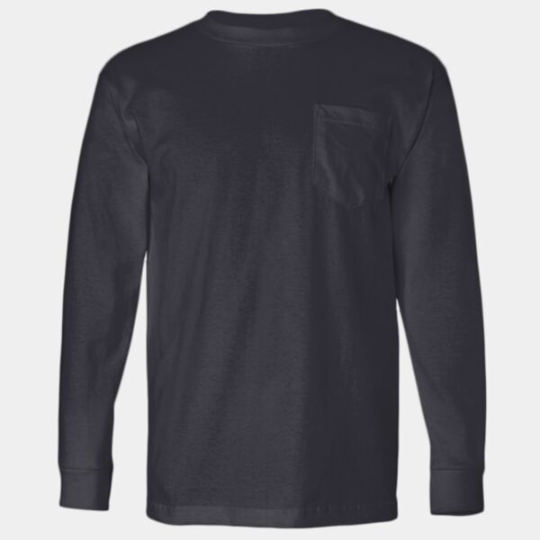 Bayside USA-Made Long Sleeve Pocket T-Shirt Thumbnail