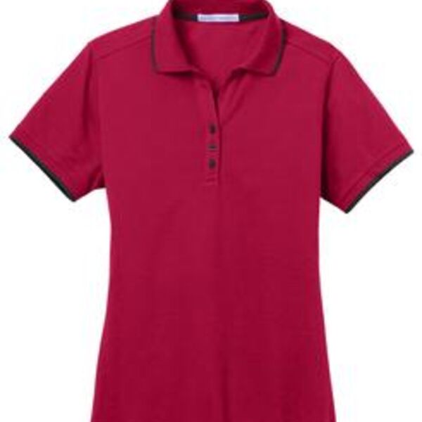 Ladies Rapid Dry™ Tipped Polo. L454 Thumbnail