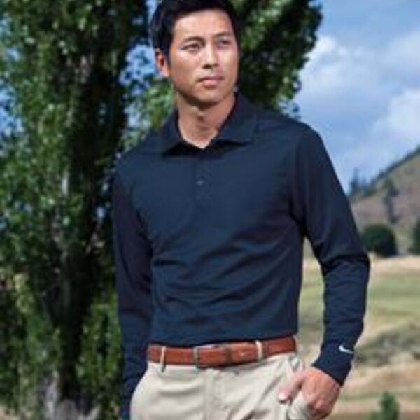 Nike Golf Long Sleeve Dri-FIT Stretch Tech Polo. 466364  Thumbnail