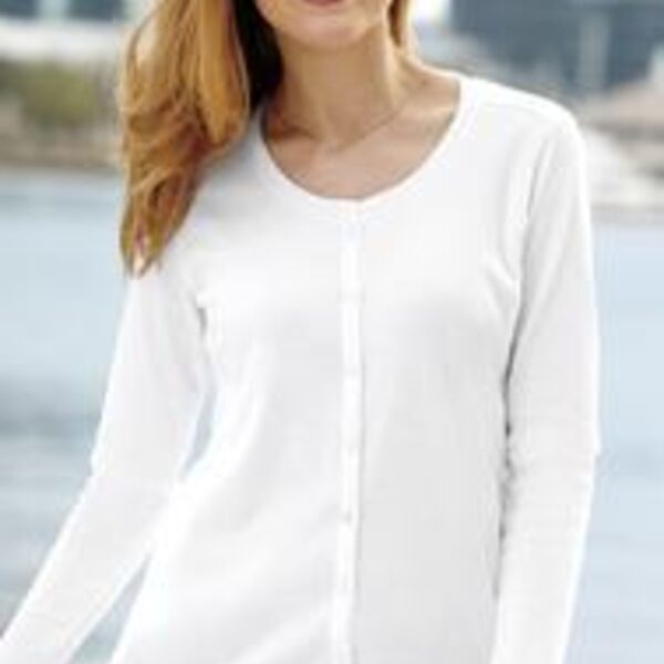 Port Authority® - Ladies Silk Touch™ Interlock Cardigan. L530  Thumbnail
